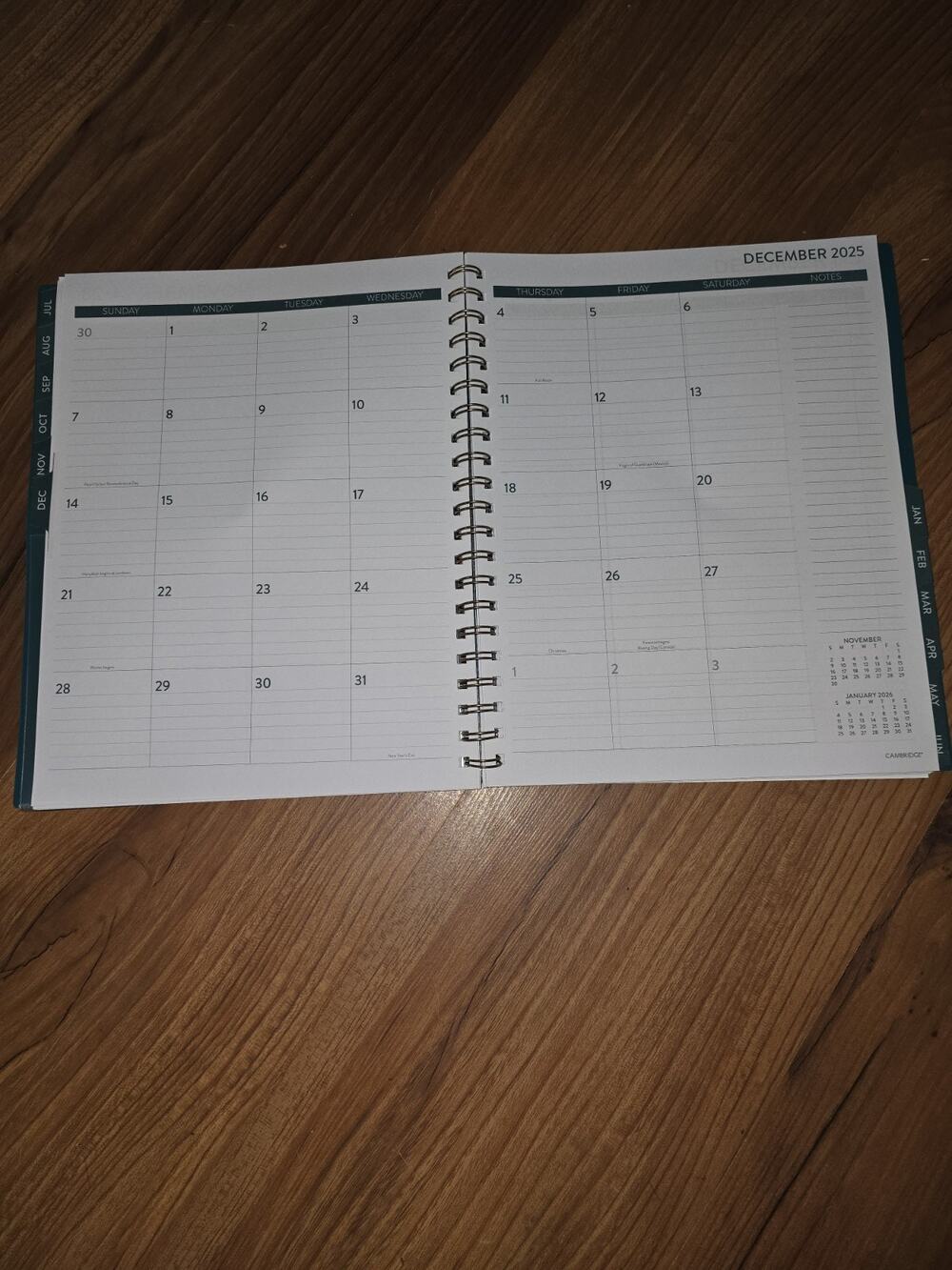 Cambridge Academic 2025-2026 W & M Planner Large (8.75" x 11"